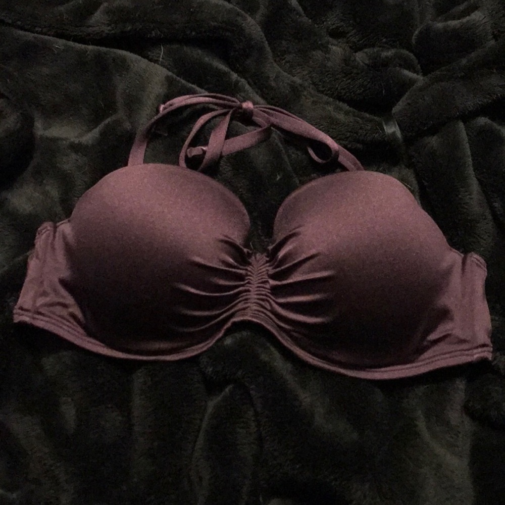 Victoria’s Secret Purple Strapless Bikini Top.